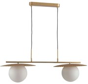 Φωτιστικό Οροφής - Ράγα Chaplin I-CHAPLIN-S2 ORO 2xE27 Led 97x146,2cm Gold Luce Ambiente Design Metal, Glass