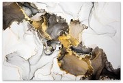 Πίνακας σε καμβά "Abstract Golden Dream" Megapap ψηφιακής εκτύπωσης 140x70x3εκ.-GP033-0134