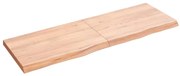vidaXL Ράφι Τοίχου Ανοιχτό Καφέ 120x40x(2-4)εκ. Επεξ. Μασίφ Ξύλο Δρυός