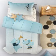 Πάπλωμα Παιδικό Enjoy Suede Sky Saint Clair Μονό 160x220cm Microfiber