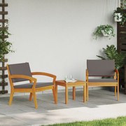 vidaXL Καρέκλες Κήπου 2 τεμ 59,5x70,5x72,5 εκ Μασίφ ξύλο ακακίας