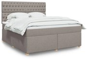 ΚΡΕΒΑΤΙ BOXSPRING ΜΕ ΣΤΡΩΜΑ TAUPE 180X200 ΕΚ. ΥΦΑΣΜΑΤΙΝΟ 3291370