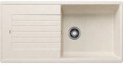 Blanco Zia XL 6 S Soft White SILGRANIT™ PuraDur™ Γρανιτένιος Νεροχύτης Ένθετος Αντιστρεφόμενος με 1 Γούρνα και ποδιά 100x50cm