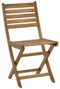 Καρέκλα Fatel πτυσσόμενη ξύλο ακακίας φυσικό 40x53x82εκ 40x53x82 εκ.
