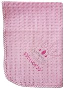 Κουβέρτα Πικέ Βρεφική Princess 35 Ροζ DimCol Αγκαλιάς 80x110cm 100% Cotton