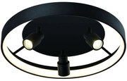 Φωτιστικό Οροφής - Πλαφονιέρα Denis 4250700 Led Black Viokef Μέταλλο