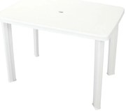 vidaXL Τραπέζι Κήπου Λευκό 101 x 68 x 72 εκ. Πλαστικό