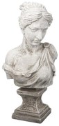 Artekko Bust Διακοσμητικό Γυναικεία Προτομή Τερακότα Λευκό Artekko 76850