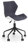 MATRIX children chair, color: white / grey DIOMMI V-CH-MATRIX-FOT-POPIEL