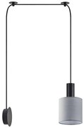 Φωτιστικό Τοίχου Adept Tube 77-8811 20x11x300cm 1xE27 60W Black-Grey Homelighting