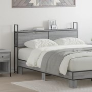 vidaXL Κεφαλάρι Αποθήκης Γκρι sonoma 135 cm Επεξεργασμένο ξύλο
