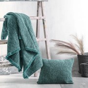 Ριχτάρι Essie Petrol Ρυθμός Πολυθρόνα 160x180cm Chenille,Βαμβάκι,Polyester