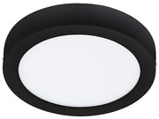Έξυπνο Φωτιστικό Οροφής Πάνελ LED 16,5W ΙΡ44 3CCT Dimmable Φ21cm Fueva-Z Eglo-900108-Μαύρο 900108
