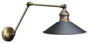 HAWK 204-0114 Μοντέρνο Επιτοίχειο Φωτιστικό Απλίκα Μονόφωτο 1 x E27 IP20 Χρυσό Μέταλλο με Μαύρο Πλαστικό-Μ21,5 x Π2 Globostar 204-0114 Μαύρο-Χρυσό