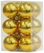 Χριστουγεννιάτικες Μπάλες Χρυσές Set/12 τεμ 4cm 232805