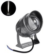 GloboStar SPOT-XENIA 90509 Σποτ Φωτισμου Wall Washer LED 16W 1600lm 3° DC 24V Αδιάβροχο IP65 Φ9 x Υ12cm Ψυχρό Λευκό 6000K - Σφυρήλατο Γκρι - 3 Years Warranty