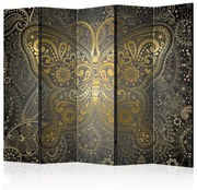 Διαχωριστικό με 5 τμήματα - Golden Butterfly II [Room Dividers] 225x172