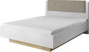 Κρεβάτι διπλό Arco Λευκό με αποθηκευτικό χώρο για στρώμα 160x200