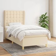 ΚΡΕΒΑΤΙ BOXSPRING ΜΕ ΣΤΡΩΜΑ ΚΡΕΜ 80 X 200 ΕΚ. ΥΦΑΣΜΑΤΙΝΟ 3128802