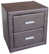 ZITA PLUS ΚΟΜΟΔΙΝΟ BROWN PU 48Χ40Χ50εκ. 48X40X50εκ.37.0120