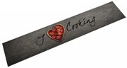vidaXL Χαλί Κουζίνας Πλενόμενο Επιγραφή Cooking 60x300 εκ. Βελούδο