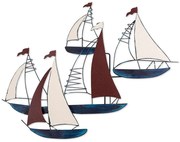 Διακοσμητικό Τοίχου Kadirga 891TNL2241 88x73cm Multi Wallity Metal
