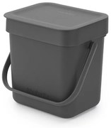 Brabantia 1003230 Κάδος απορριμμάτων Sort&amp;Go 3L, Grey