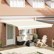 vidaXL Σκηνίτσα Αναδιπλούμενη Κρεμ 400 x 300 εκ Ύφασμα, Μέταλλο