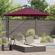 vidaXL Ομπρέλα Cantilever Banana Μπορντό 294 x 294 x 248 cm