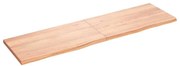 vidaXL Ράφι Τοίχου Ανοιχτό Καφέ 180x50x(2-4)εκ. Επεξ. Μασίφ Ξύλο Δρυός