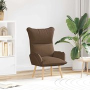 vidaXL Χαλαρωτική Πολυθρόνα Καφέ 69 x 74 x 93 εκ. ύφασμα