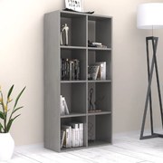 Βιβλιοθήκη Anser Megapap χρώμα γκρι σκυροδέματος 69,8x29x142εκ.-GP028-0102,3