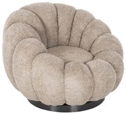 ΠΟΛΥΘΡΟΝΑ ΠΕΡΙΣΤΡΕΦΟΜΕΝΗ GRYMM HM9601.08 ΜΠΕΖ-ΚΑΦΕ ΜΠΟΥΚΛΕ-ΜΑΥΡΗ ΜΕΤΑΛ.ΒΑΣΗ 90x93x65Υεκ