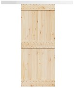vidaXL Κιτ υλικού συρόμενης πόρτας 183 cm Κράμα αλουμινίου Sliver