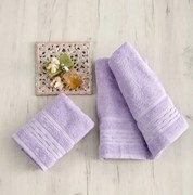 Σετ Πετσέτες 3τμχ Βαμβακερές Evelyn Lilac Sb home