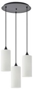 Φωτιστικό Οροφής Κρεμαστό Adept Tube 77-9002 35x300cm 3xE27 60W White Homelighting Μέταλλο,Ύφασμα