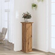 Βάσεις Φυτών Αρτισιανή Δρυς 33x33x100 εκ. Επεξ. Ξύλο 852986