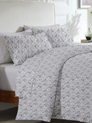 Σετ Σεντόνια Menta Εμπριμέ 320 Grey Μονο (160x250)