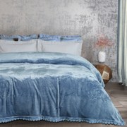 DAS HOME ΚΟΥΒΕΡΤΑ FLEECE ΥΠΕΡΔΙΠΛΗ 220Χ240 1186 DUSTY BLUE