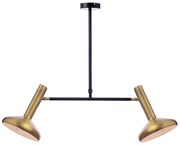 Φωτιστικό Οροφής Δίφωτο Aca Sherlock AR4182P69BB Brass
