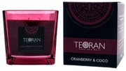 Αρωματικό κερί Cranberry Coco 210gr της Teoran