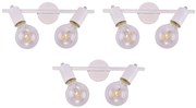 SE 137-2AW (x3) Soma Packet White adjustable spotlight+