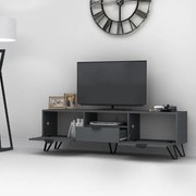 Έπιπλο τηλεόρασης Jasmine Megapap χρώμα γκρι 170x35x50εκ.