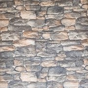 Τρισδιάστατα Αυτοκόλλητα Πάνελ Τοίχου με αφρώδης υφή 77x70cm HYD-013 Ανάγλυφη Ταπετσαρία Τούβλο Πέτρα