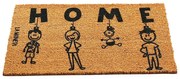 Πατάκι Εισόδου Ornaments 796LMN9829 70x40cm Brown-Black Aberto Design 70x40