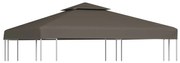 vidaXL Κάλυμμα για Κιόσκι 2 Επιπέδων Χρώμα Taupe 3 x 3 μ. 310 γρ./μ²