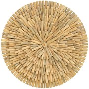 Διακοσμητικό Τοίχου Decofy 343-000103 Φ60x5cm Natural Inart Ξύλο