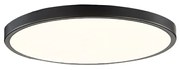 InLight Πλαφονιέρα οροφής LED 24W 3CCT (by switch on base) από μαύρο μέταλλο και ακρυλικό D:30cm (42035-D-Black)