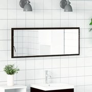 vidaXL Καθρέφτης μπάνιου LED Επιτοίχιο Μαύρη δρυς 100 x 8.5 x 37 εκ.
