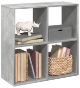 vidaXL Βιβλιοθήκη/Διαχωριστικό Χώρου Γκρι 69,5x29x69,5 εκ. Επεξ. Ξύλο